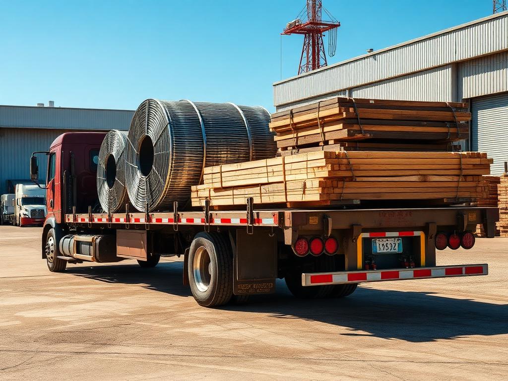 Flatbed equipment dispatched by Inroute Dispatch